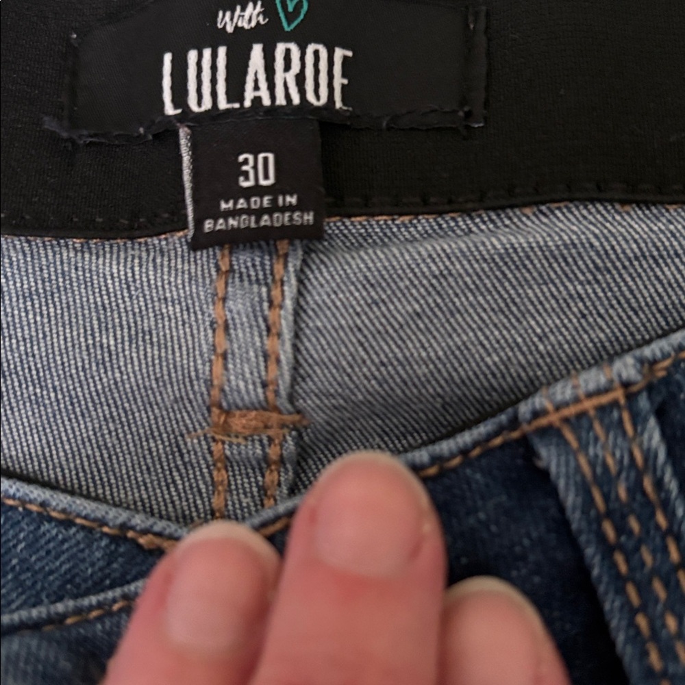 LuLaRoe Dark Blue Straight Jeans - Picture 2 of 6